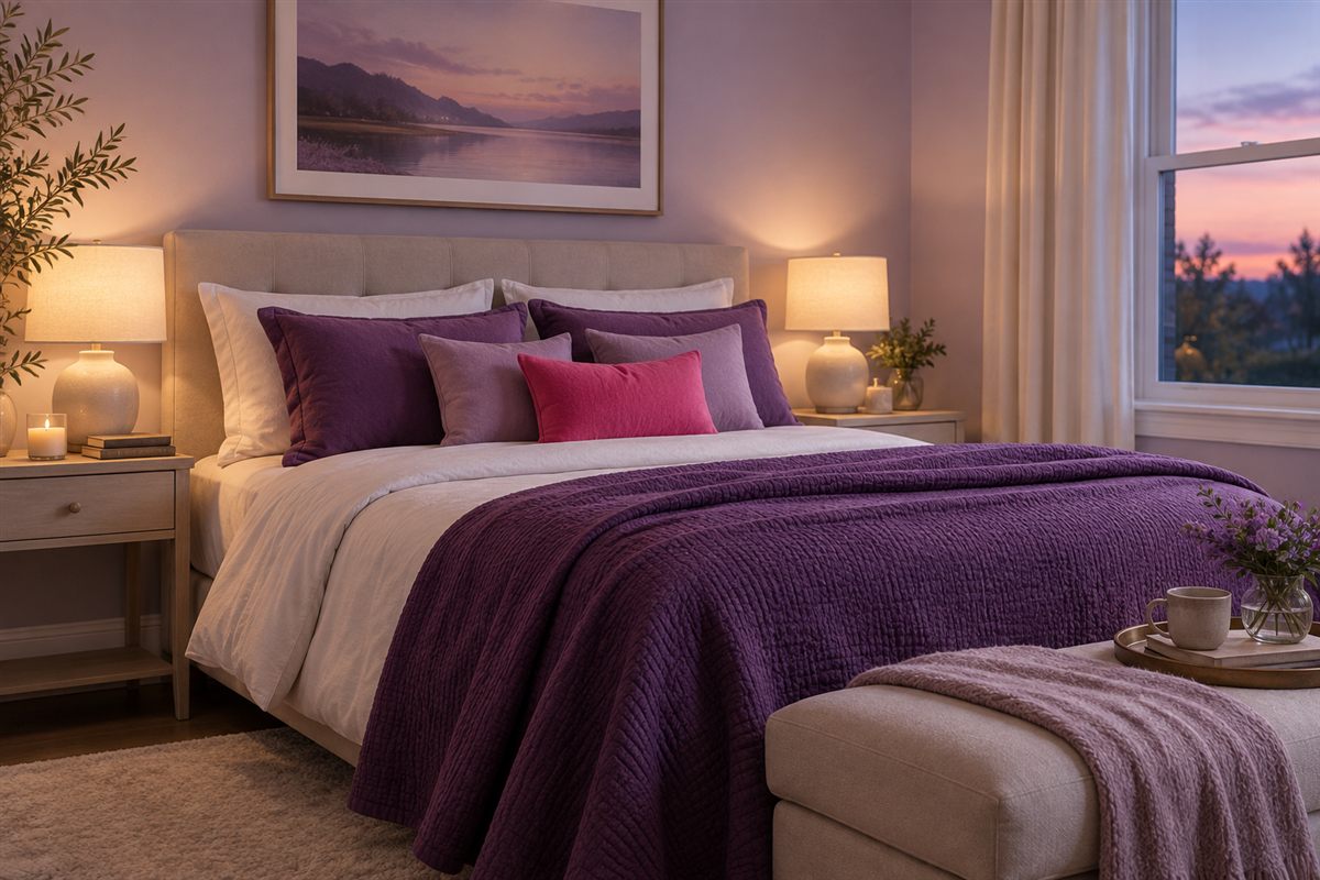 "Woman sleeping peacefully in warm bed prioritizing rest for winter weight loss."